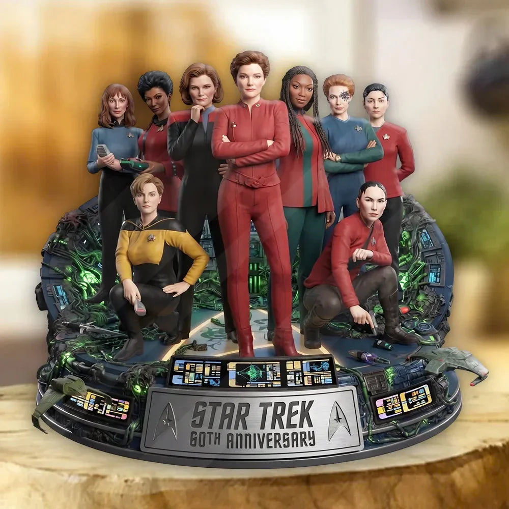 Star Trek 60th Anniversary Acrylic Plaque Star Trek Merch Gift For Sci Fi Movie Fans - Merchluma