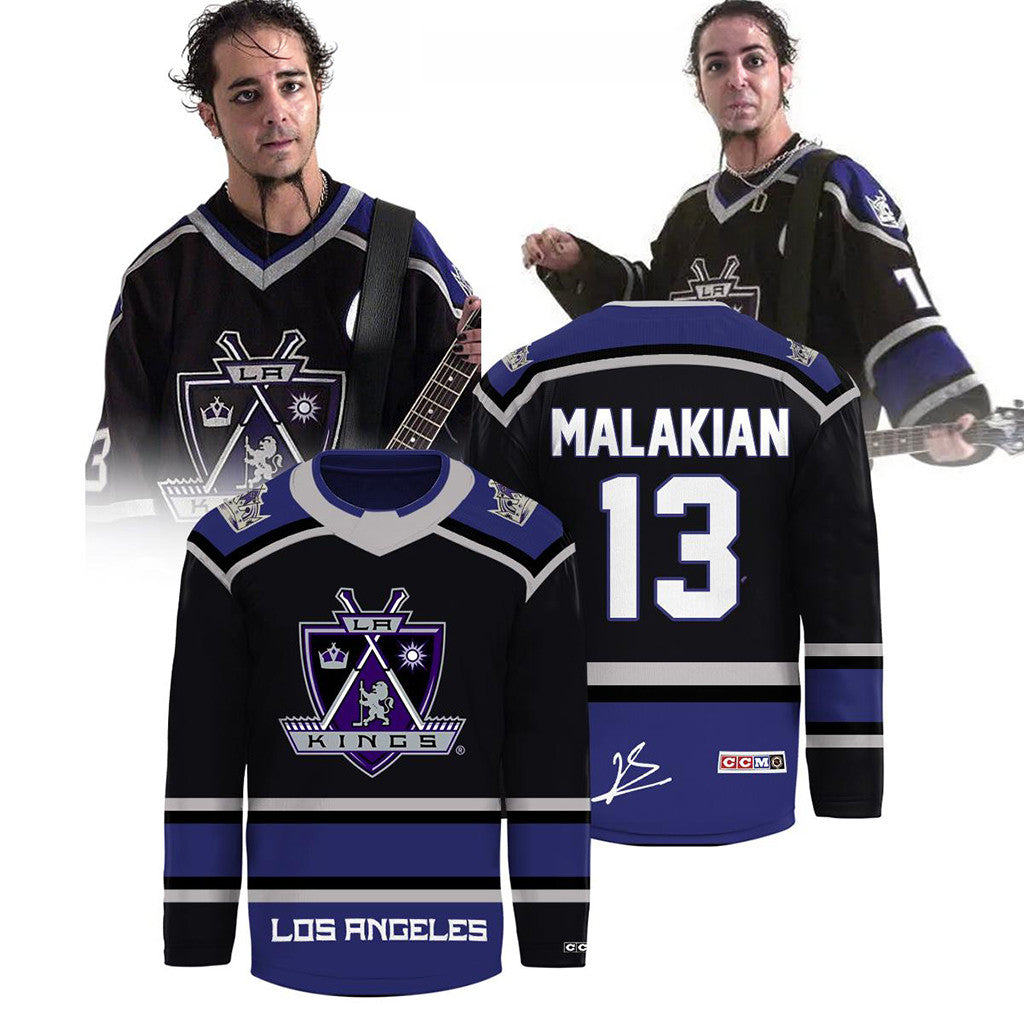 System Of A Down x LA Kings Europe Tour 2026 Hockey Jersey #13 Malakian Jersey Fan Merch - Merchluma
