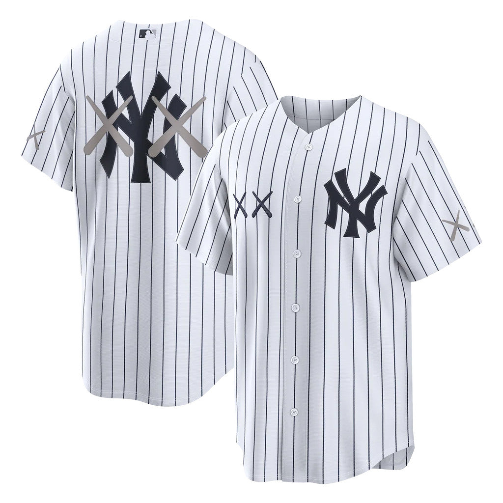 KAWS X New York Yankees Baseball Jersey 2026 NY Yankees Merch Gift For Baseball Lovers - Merchluma