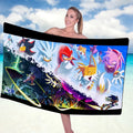 Sonic The Hedgehog 35th Anniversary Merch 2026 Sonic Forever Fast Beach Towel Birthday Gifts - Merchluma