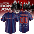 Personalized Bon Jovi Forever Tour 2026 Baseball Jersey Signature Bon Jovi Merch Fan Gifts - Merchluma