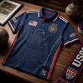 USA Soccer World Cup 2026 Mech Eagle Polo Shirt USMNT Merch Gift For Supporters - Merchluma