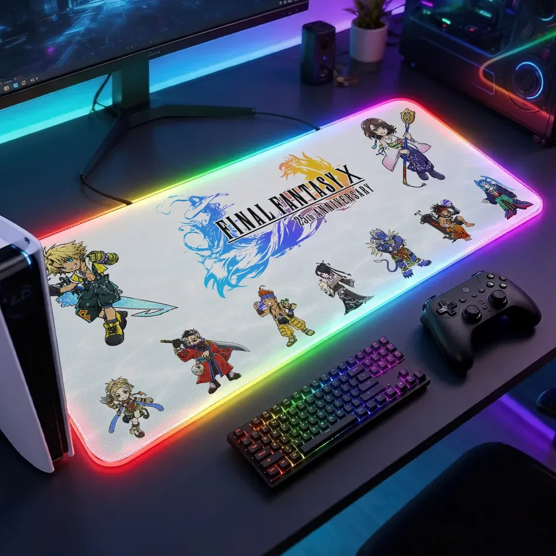 Final Fantasy X 25th Anniversary Gaming Desk Mat FF5 Merch 2026 Gift For Gamer Present for Him - Merchluma