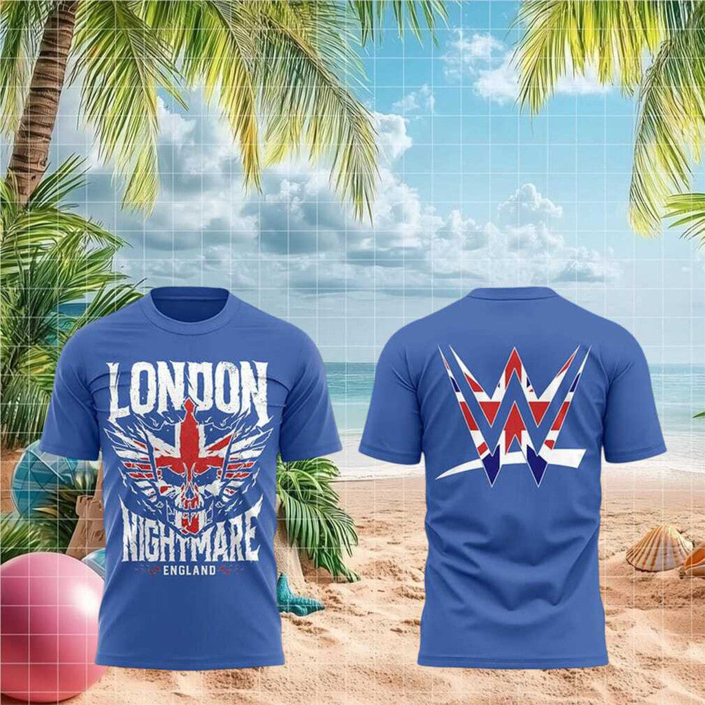 Cody Rhodes London Nightmare England Wrestling Tour T-Shirt Cody Rhodes Merch WWE Fan Gifts - Merchluma