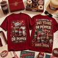 Dr Pepper Celebrating 141 Years 2026 T-Shirt Dr Pepper Merch Best Gift For Husband - Merchluma
