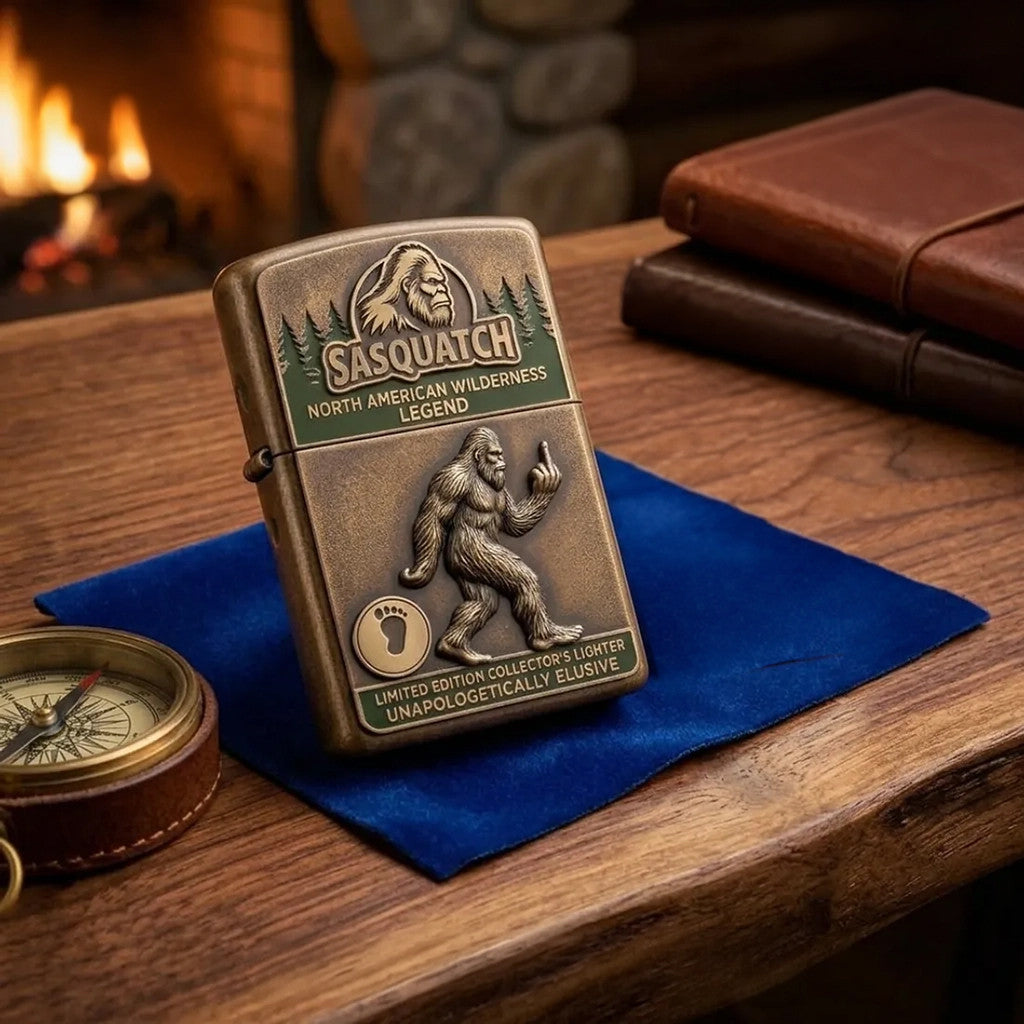 Sasquatch North American Wilderness Legend 2026 Lighter Case Bigfoot Lover Gift For Dad - Merchluma