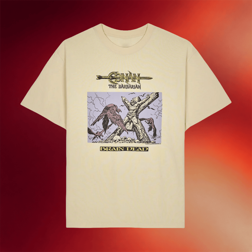 Brain Dead Merch 2026 Brain Dead X Conan The Barbarian T-Shirt Gifts For Friends - Merchluma