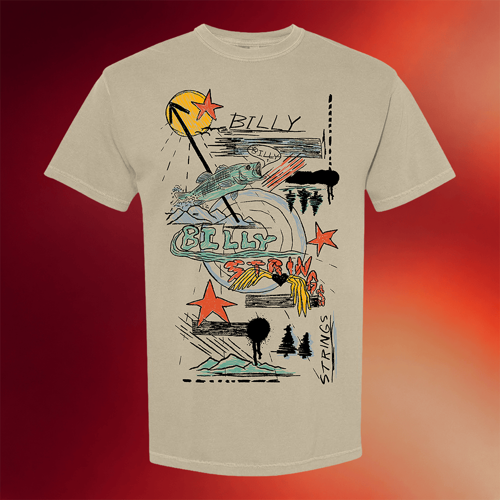 Billy Strings Merch 2026 Fishing T-Shirt Hailey Miller Beiden Shirt Gifts For Fans - Merchluma