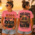 KISS Band Pink Retro Sunset T-Shirt 2026 KISS Merch Cool Summer Gift For Music Lovers - Merchluma