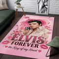 Elvis Presley Merch 2026 Elvis Forever The King Of My Heart Area Rug Living Room Decor Ideas - Merchluma