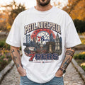 Philadelphia 76ers Philly Skyline Vintage T-Shirt 76ers Merch 2026 Best Gift For Basketball Fan - Merchluma