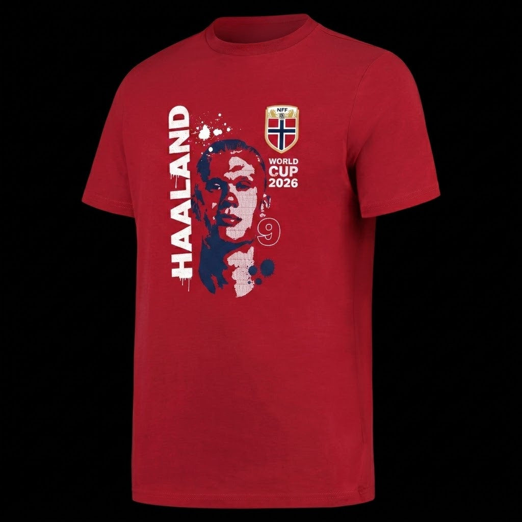 Erling Haaland Shirt #9 Norway World Cup 2026 Norway National Football Team Merch Fan Gifts - Merchluma