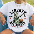 Statue Of Liberty Sophie Basketball Point God Liberty Has Spoken T-Shirt Sophie Cunningham Merch - Merchluma