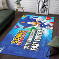 Sonic the Hedgehog 35th Anniversary Area Rug 2026 Sonic the Hedgehog Merch Best Birthday Gifts - Merchluma