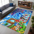 Sonic the Hedgehog 35th Anniversary Area Rug 2026 Sonic the Hedgehog Merch Living Room Decor - Merchluma