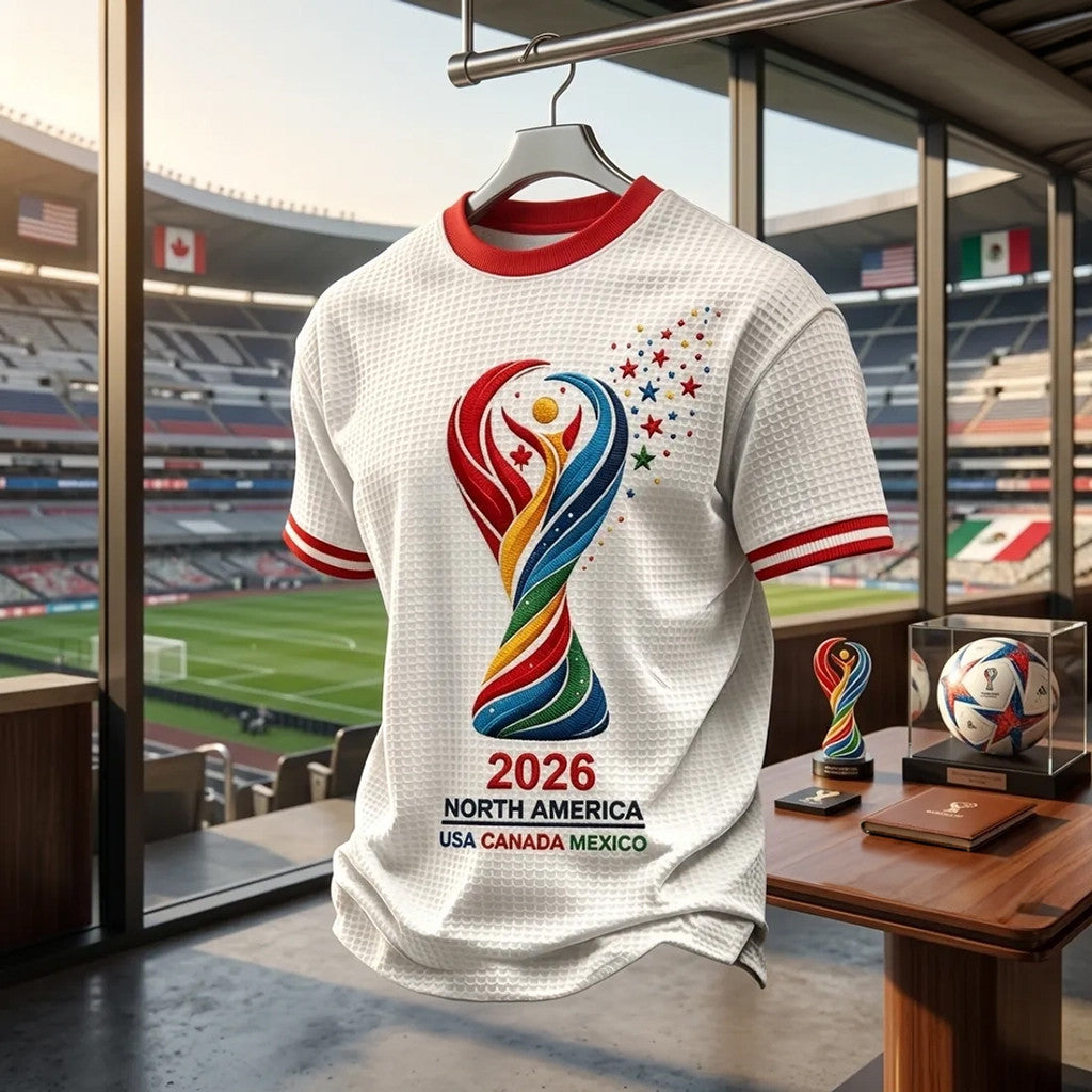 World Cup 2026 USA Canada Mexico White T-Shirt FIFA Merch Best Gift For World Cup Lovers - Merchluma