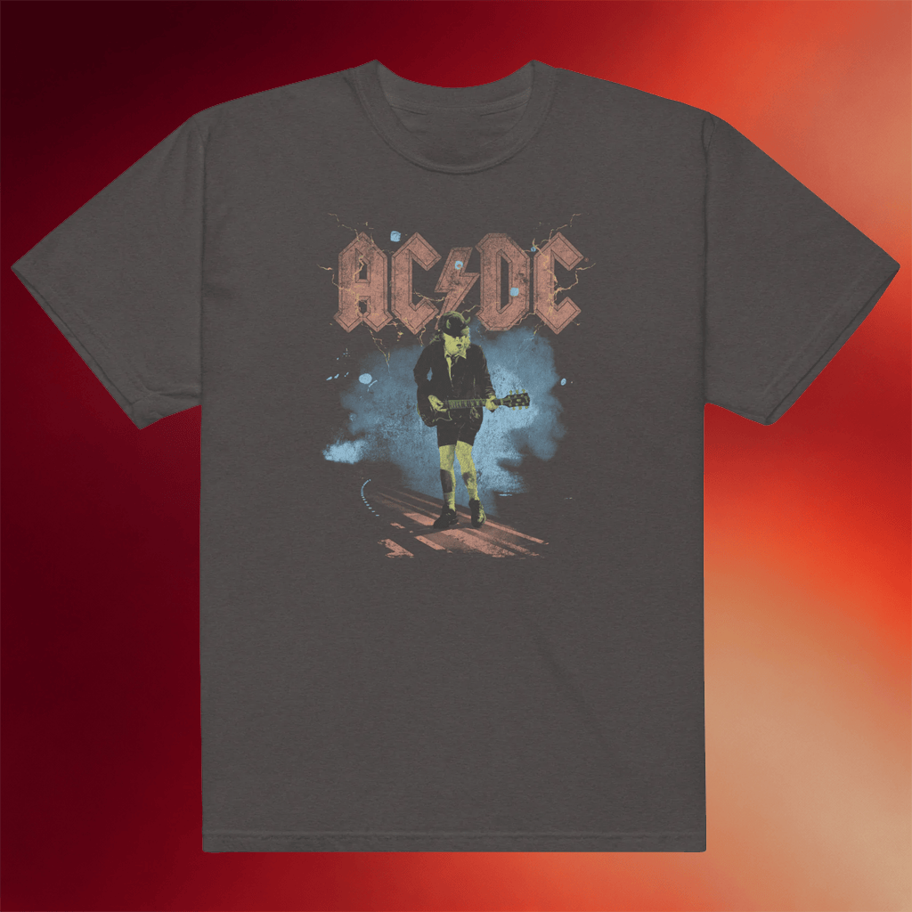 AC DC Merch 2026 Angus On Stage T-Shirt ACDC Lead Guitarist Shirt Gift For Music Lovers - Merchluma