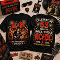 ACDC 53 Years Of Rock N Roll T-Shirt For Those About To Rock Shirt ACDC Merch Fan Gifts - Merchluma