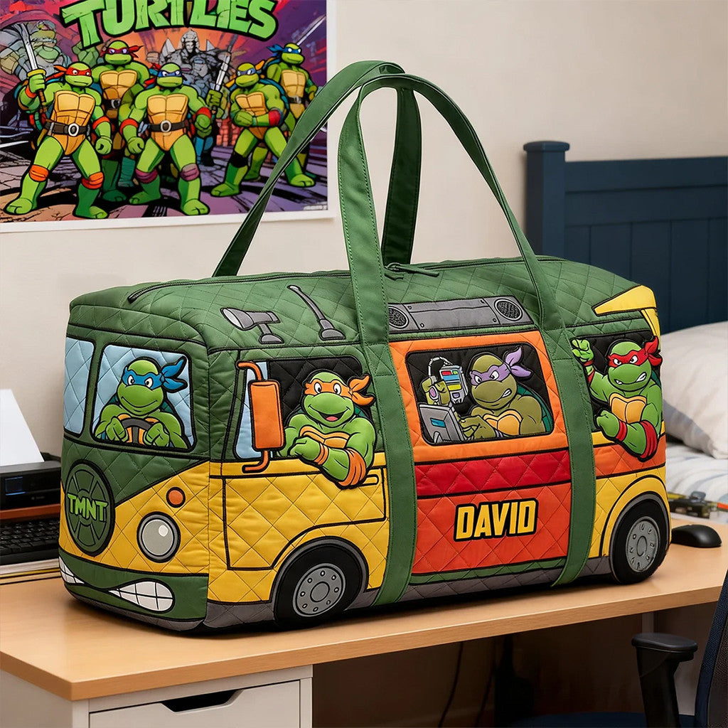 Personalized Teenage Mutant Ninja Turtles Party Wagon Duffle Bag TMNT Merch Gift For Brothers - Merchluma