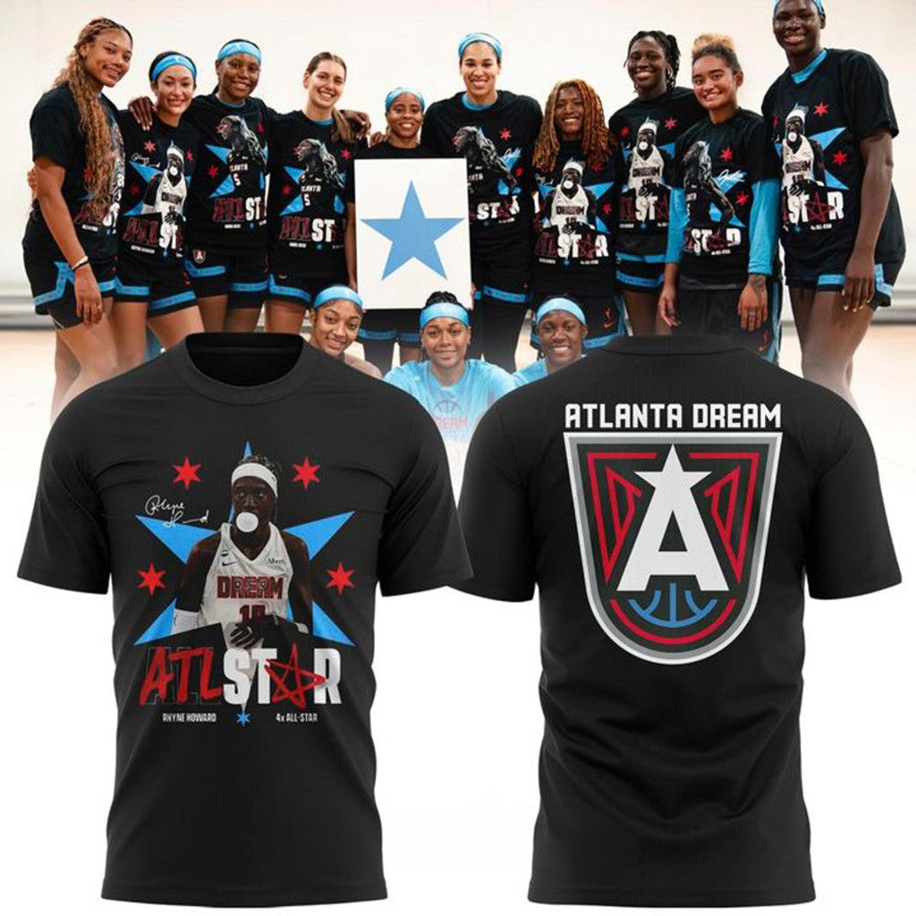 Atlanta Dream Black Rhyne Howard 2026 All-Star Shirt Atlanta Dream Merch Basketball Fan Gift - Merchluma