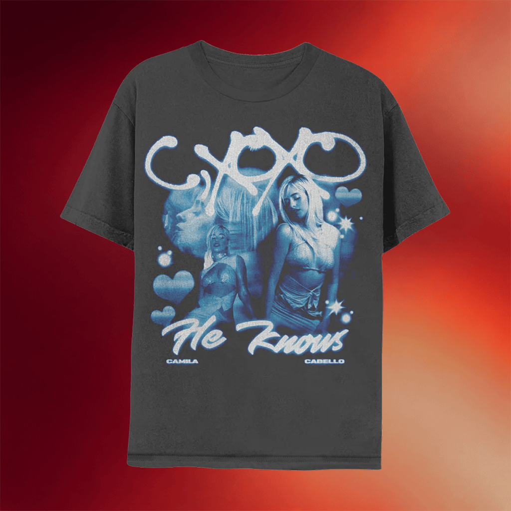 Camila Cabello Merch 2026 He Knows T-Shirt Camila Cabello C XOXO Shirt Gift For Music Lovers - Merchluma
