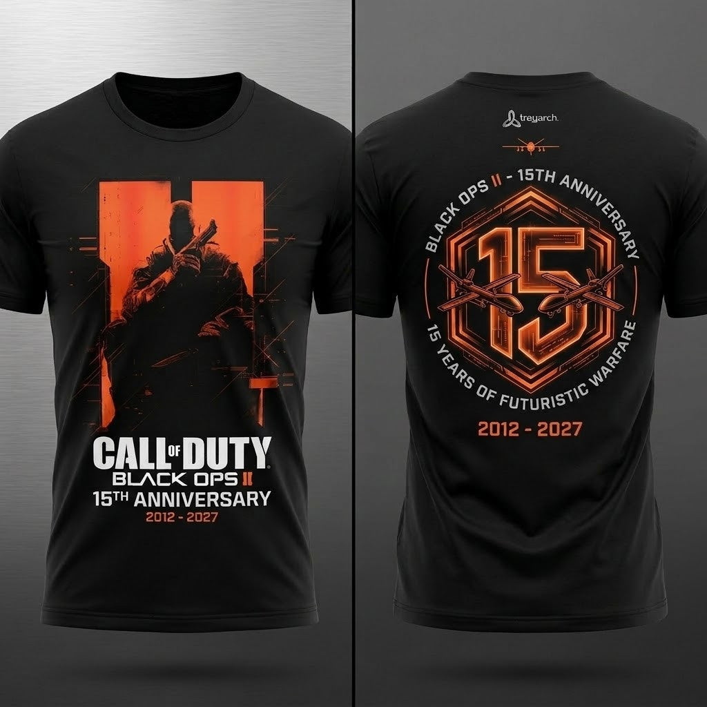 Call Of Duty Black Ops II 15th Anniversary 2012 2027 T-Shirt Call Of Duty Merch Gamer Gifts - Merchluma