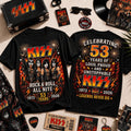 KISS Rock And Roll All Nite 53 Year Celebration T-Shirt KISS Band Merch Gift For Music Fans - Merchluma