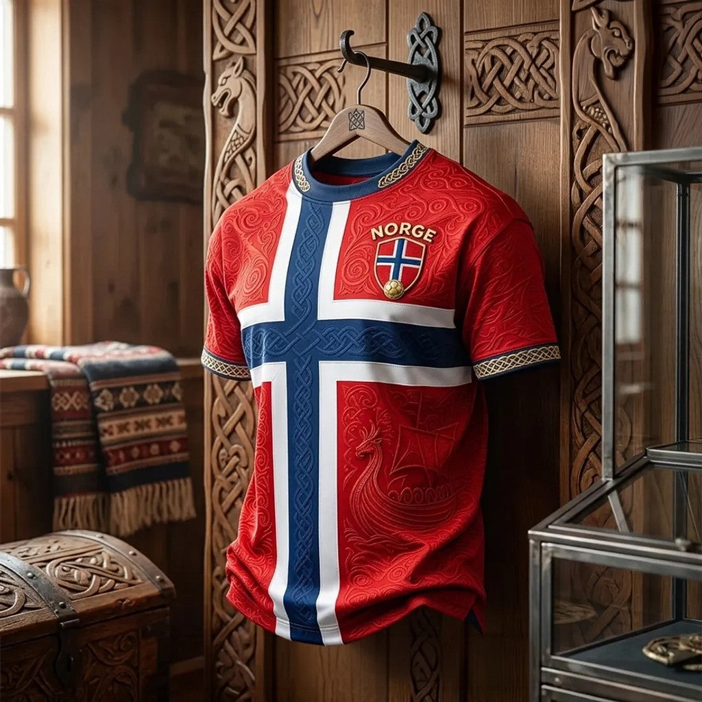 Norway FIFA World Cup 2026 Merch Norway Viking Ship T-Shirt Gift For Football Lovers - Merchluma