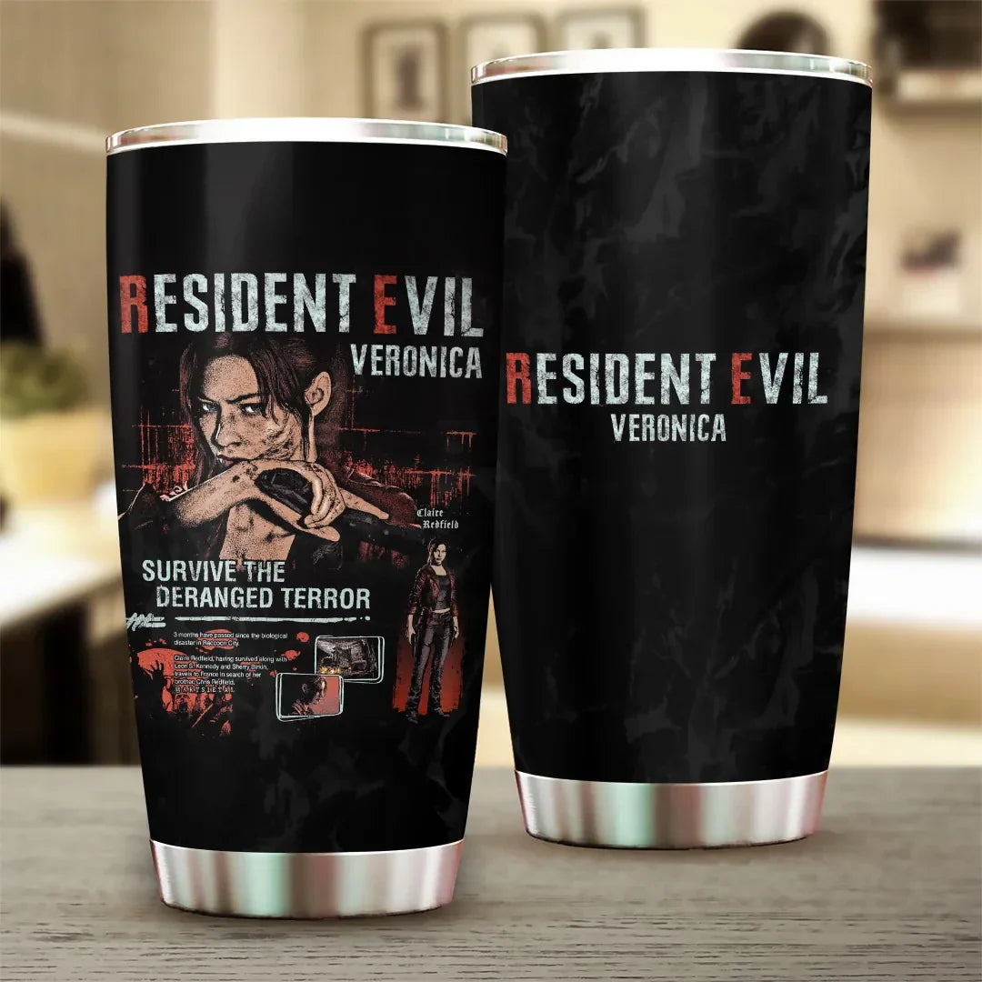 Resident Evil Veronica Tumbler 2026 Survive The Departed Terrore RE Veronica Merch Gamer Gifts - Merchluma