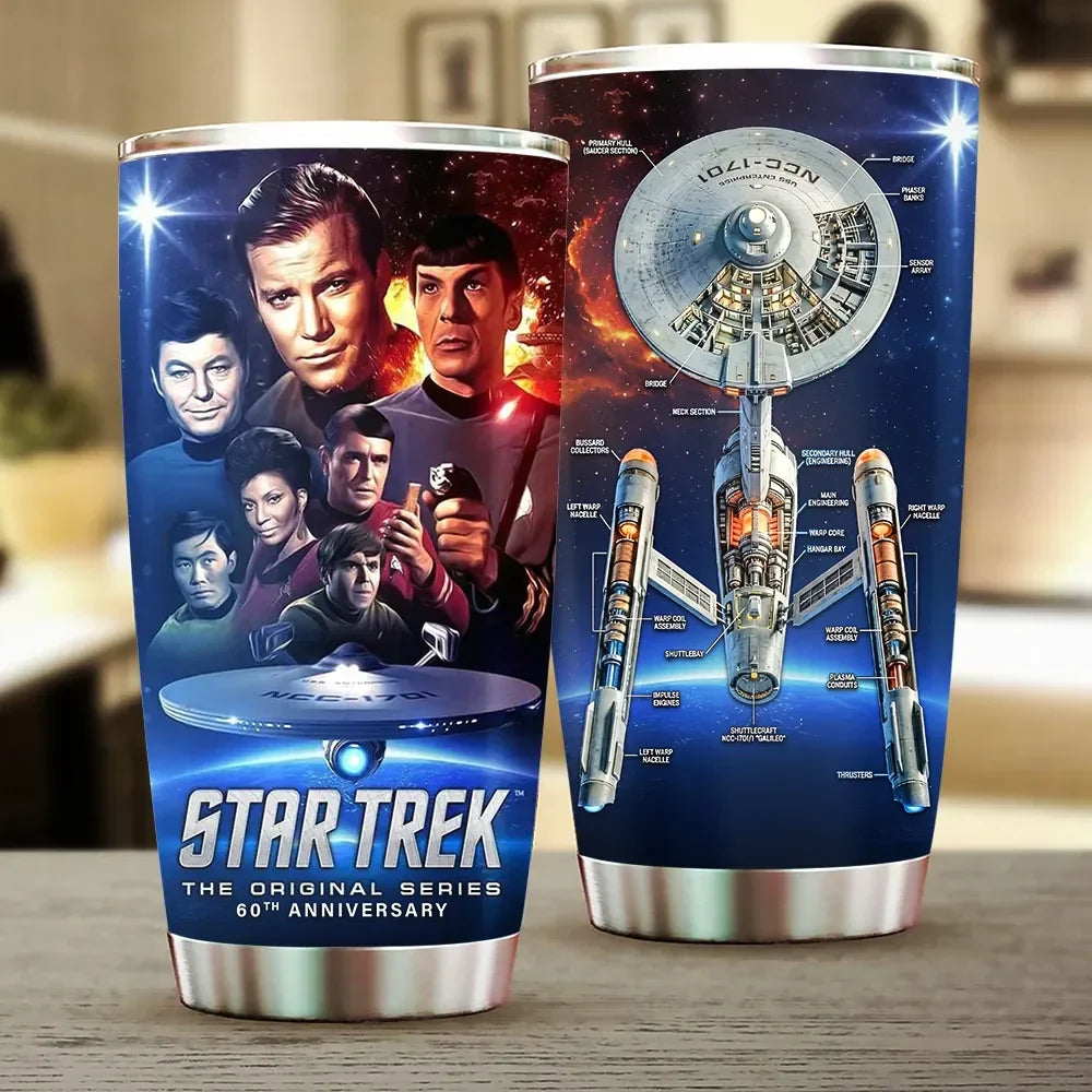 Star Trek 60th Anniversary 1966 2026 Tumbler Star Trek Merch Sci Fi Lover Gift For Brothers - Merchluma