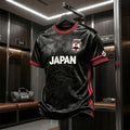 Japan Soccer Black Japanese Art Style T-Shirt Japan World Cup 2026 Merch Gift For Fans - Merchluma