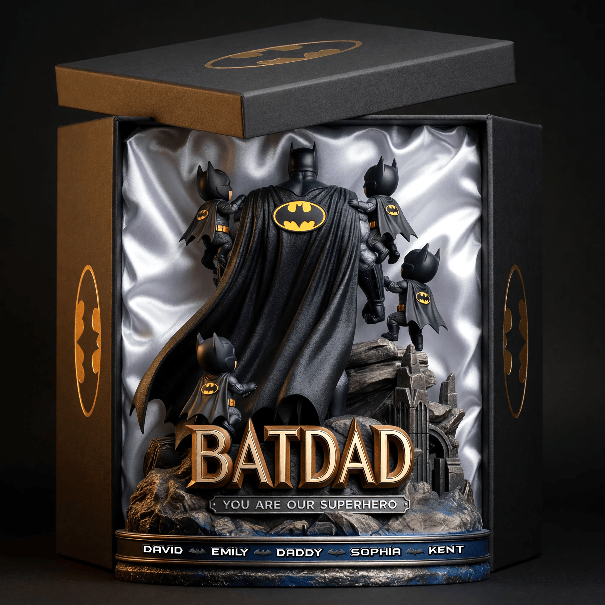 Personalized BatDad You Are Our Superhero Acrylic Plaque Batman Merch 2026 Best Gifts For Dad - Merchluma