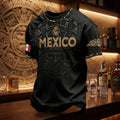 Mexico National Team Gold Motif T-Shirt Mexico World Cup 2026 Merch Gift For Football Fans - Merchluma