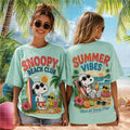 Snoopy Beach Club Summer Vibes Vintage T-Shirt 2026 Summer Holiday Gift For Sisters - Merchluma