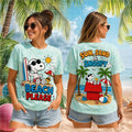 Snoopy Beach Please Sun Sand Surf Retro T-Shirt Summer Vacation Travel Clothing Gift For Her - Merchluma