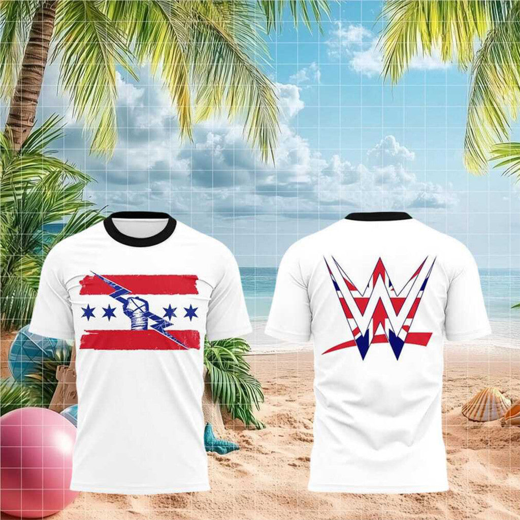 CM Punk Fist Lightning Bolt WWE London Tour White T-Shirt CM Punk Merch 2026 Wrestling Fan Gift - Merchluma