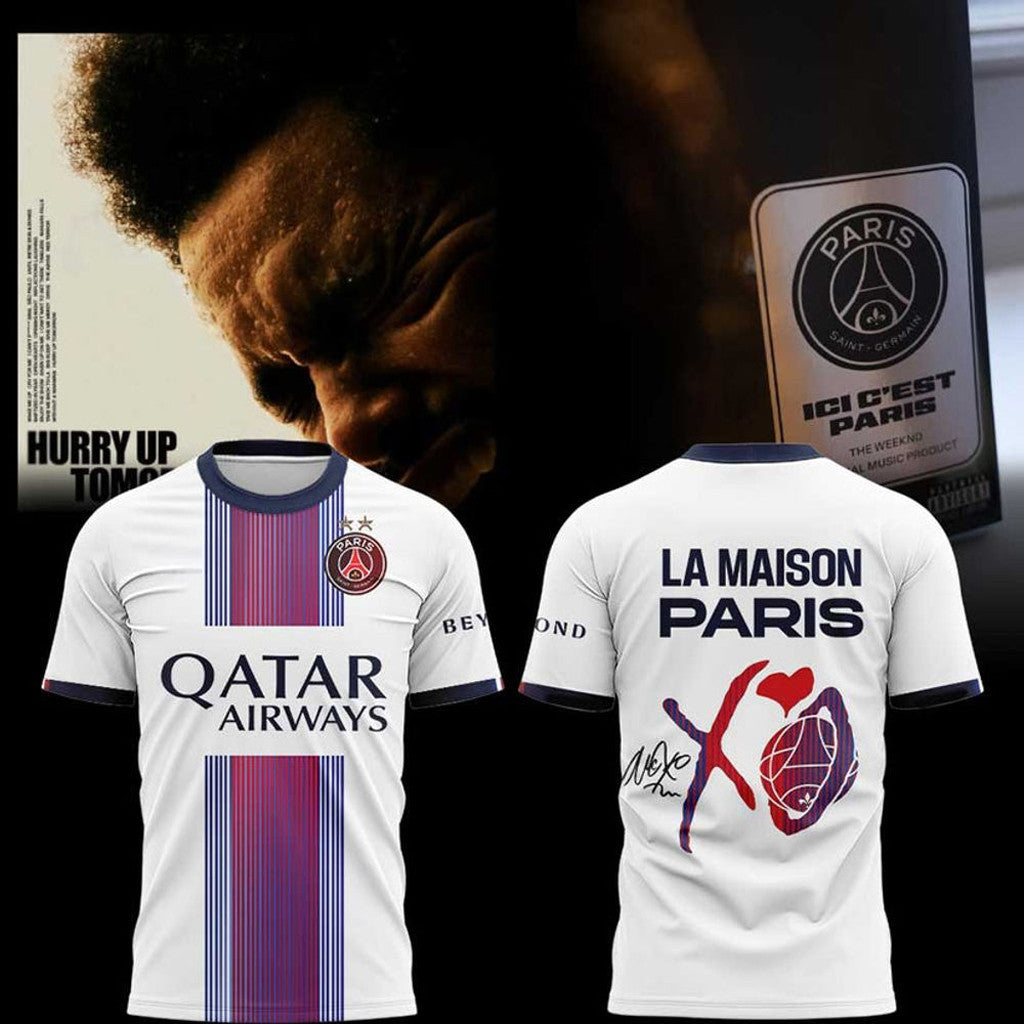 LA Maison Paris PSG X XO The Weeknd T-Shirt 2026 Fan Merch Gifts Ideas For Husband - Merchluma