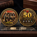 KISS Love Gun 50th Anniversary Commemorative Coin 2026 KISS Band Merch Gift For Father - Merchluma