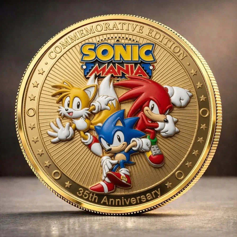 Sonic The Hedgehog 35th Anniversary Commemorative Coin 2026 Sonic The Hedgehog Merchandise - Merchluma