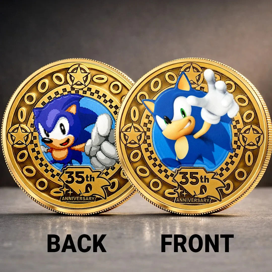 Sonic The Hedgehog 35th Anniversary Commemorative Coin Sonic The Hedgehog Merch Cool Gifts 2026 - Merchluma