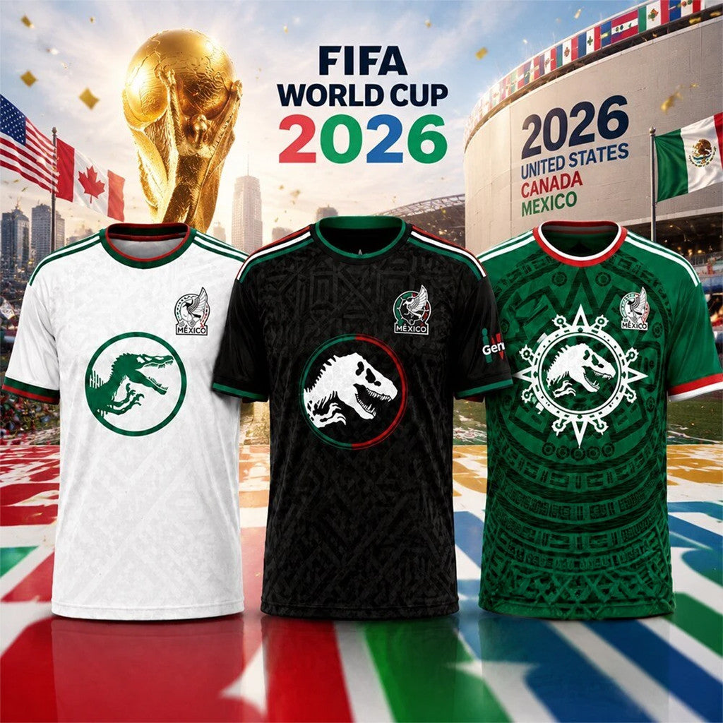 Mexico National Football Team FIFA World Cup 2026 Dinosaur Logo T-Shirt Gift For Mexico Fans - Merchluma