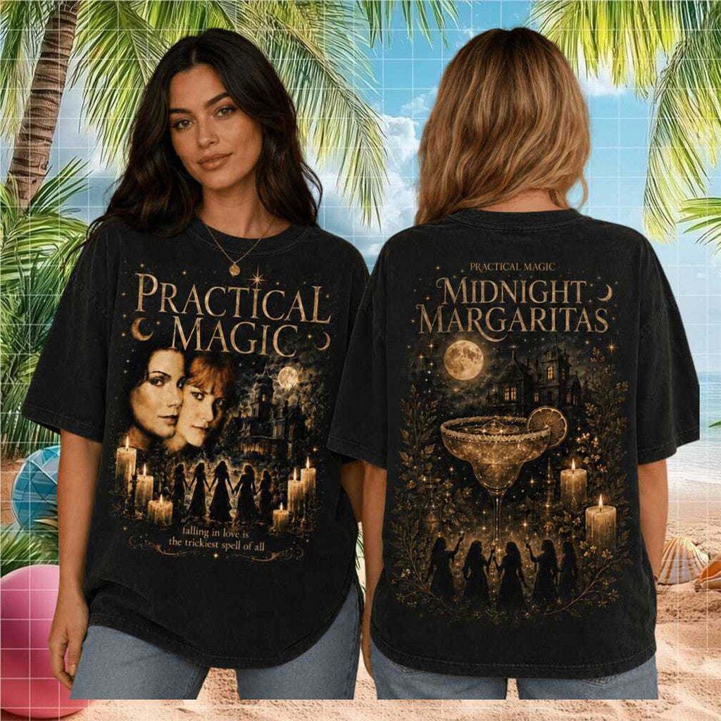 Practical Magic Midnight Margaritas 1998 Wash T-Shirt Practical Magic Merch Movie Fan Gifts - Merchluma