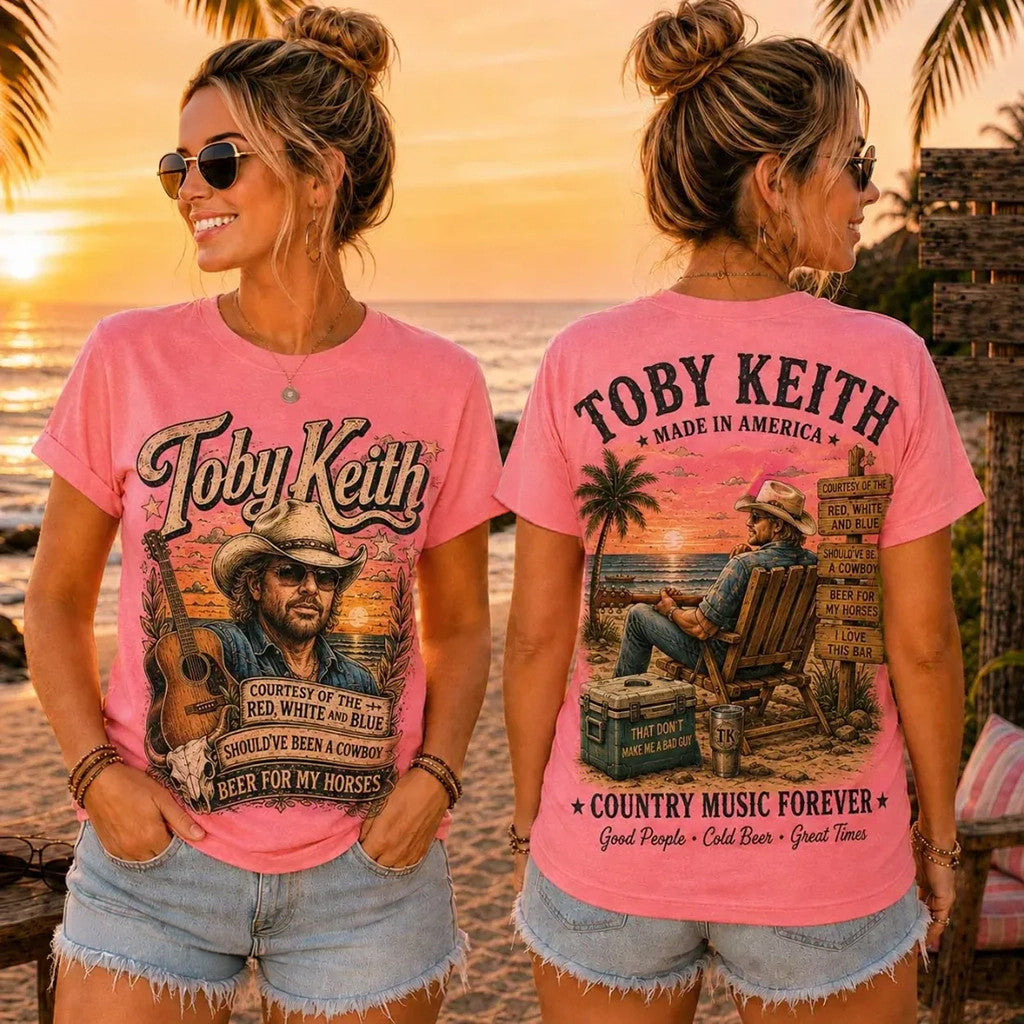 Toby Keith Country Music Forever T-Shirt 2026 Toby Keith Merch Best Gift For Fan For Her - Merchluma