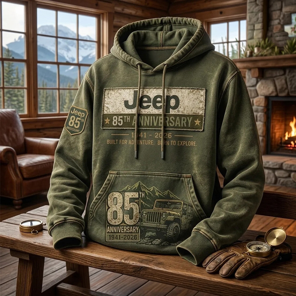 Jeep 85th Anniversary 2026 Hoodie Built For Adventure Born To Explore Hoodie Dad Gifts - Merchluma