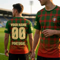 Personalized Portugal National Team 2026 Tartan Plaid Shirt Portugal World Cup Merch Fan Gifts - Merchluma