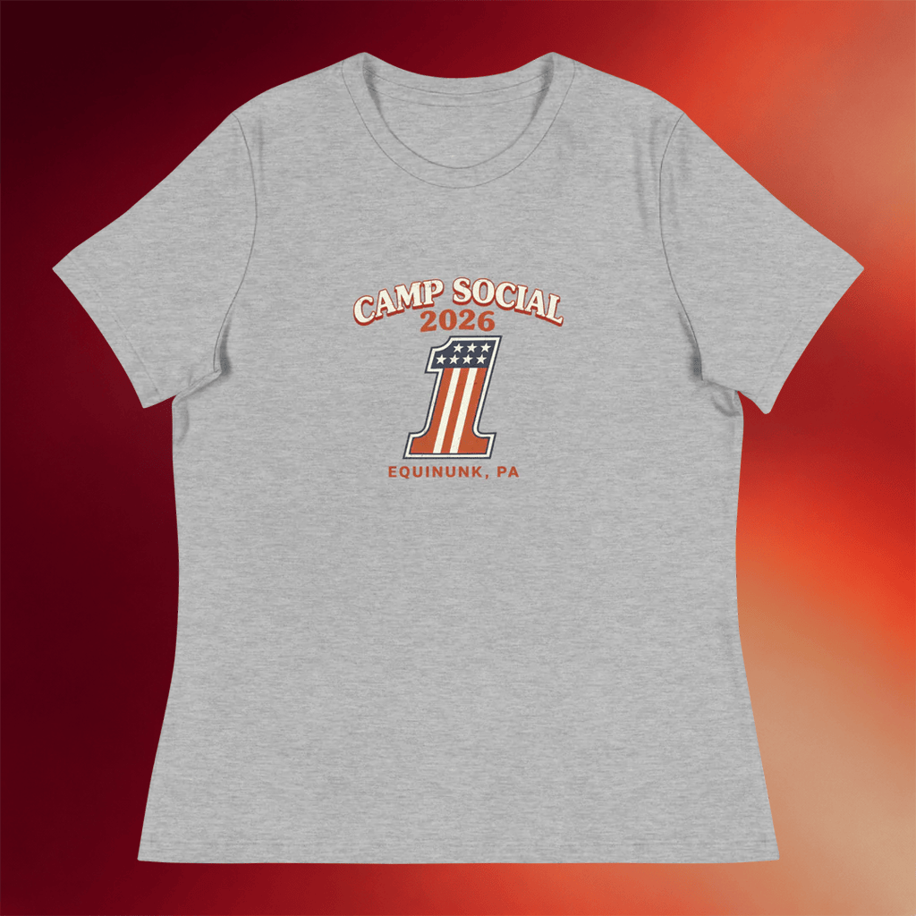 Camp Social Merch 2026 Relaxed T-Shirt #1 Camp Social Shirt Gifts For Wife - Merchluma