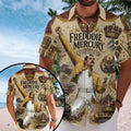 Freddie Mercury The Show Must Go On Hawaiian Shirt 2026 Freddie Mercury Merch Dad Gifts - Merchluma