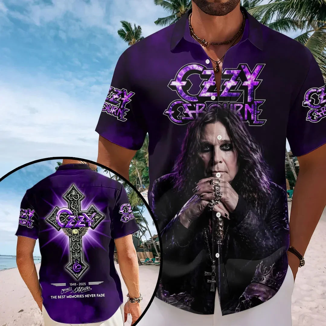 Ozzy Osbourne Signature Hawaiian Shirt 2026 Ozzy Osbourne Merch The Best Memories Never Fade - Merchluma