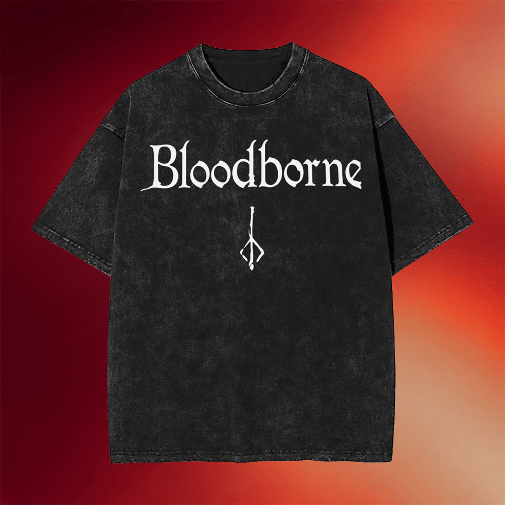 Bloodborne Merch 2026 Bloodborne Wash T-Shirt Gifts For Video Game Lovers - Merchluma