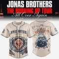 Jonas Brothers The Burning Up Tour All Over Again Jersey Jonas Brothers Merch Music Fan Gifts - Merchluma